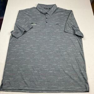 Travis Mathew Mens Golf Polo Shirt Blue Casual Short Sleeve Quick Dry Top XXL